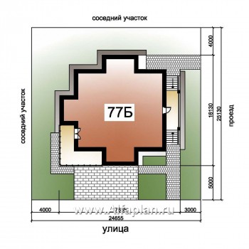 «Три  семерки» - проект трехэтажного дома, гараж в цоколе, второй свет и панорамные окна - превью дополнительного изображения №12