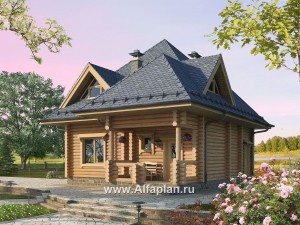Превью проекта «Проект компактного деревянного дома»