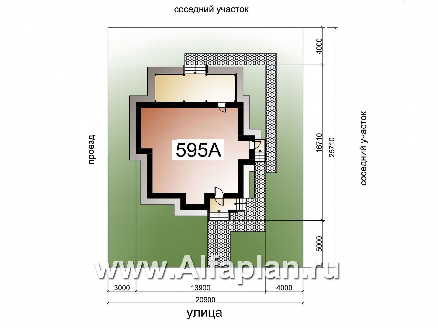Проекты домов Альфаплан - «Сириус» - современный мансардный дом - дополнительное изображение №1
